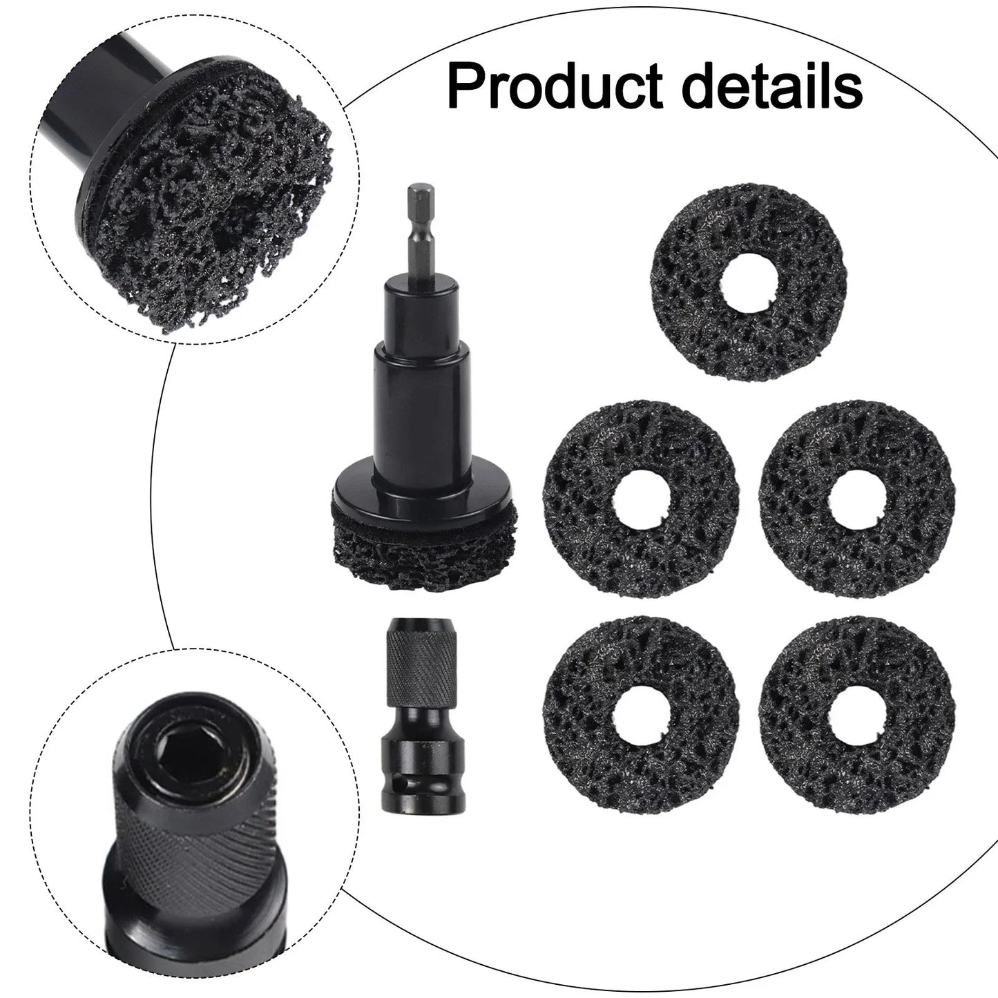 8PCS / Automotive Rust Removal Tools for Hub Shafts and Brake Disc Cleaning