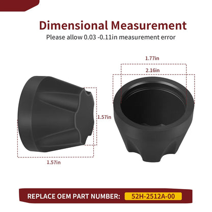4x Wheel Hub Caps for Yamaha Timberwolf 250 (1995–1999)