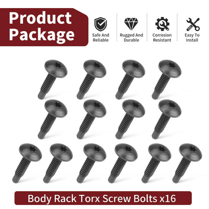 16Pcs Body Rack Bolts for Polaris Outlaw 450 500 525 Xpedition (2005–2014)
