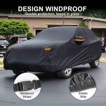 Waterproof Aluminum Film Inner Cotton Car Cover for BMW X1 Zipper (2009-2024)