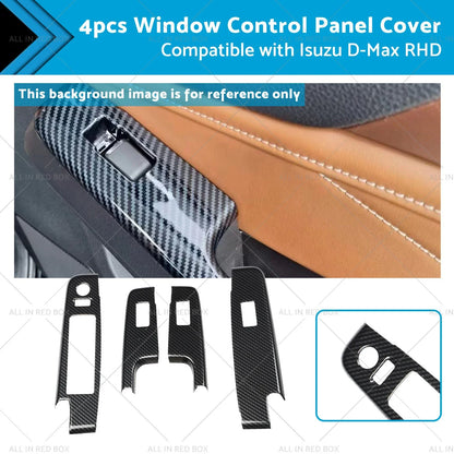 Carbon Fiber Window Lift Trim for Isuzu D-Max 2021-2023