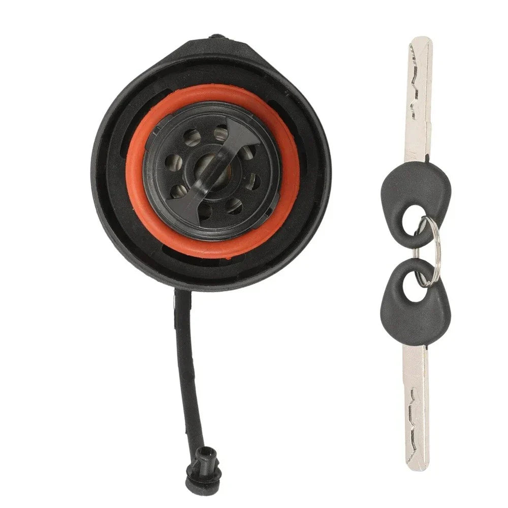 Fuel Tank Cap w/ 2 Keys for Fiat 500 Grande Punto EVO Panda (2007-2017)