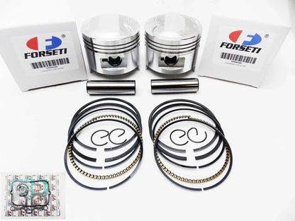 Top End Kit 70.5mm Piston Rings Gasket for Honda CB400T Twin Hawk (78-79)