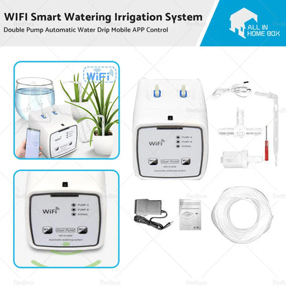 Double Pump Automatic Water Drip System for Mobile App Control