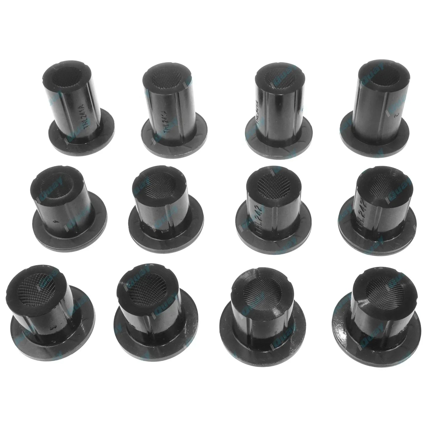 4x4 Front Spring Eye + Shackle Bush Kit for Toyota Hilux LN106 LN65 79-97 Poly