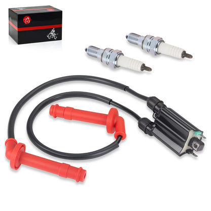 2 x Ignition Coil & Spark Plug Cap Wire for Honda CBR600F3 (1995–1998)
