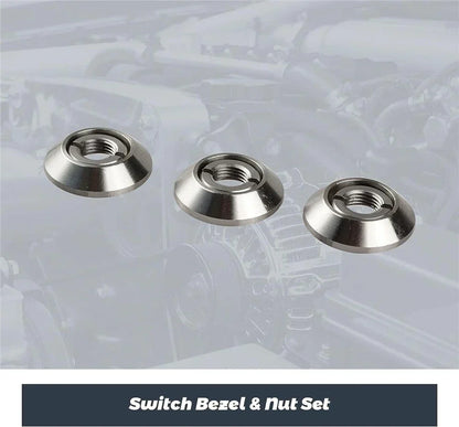 Dash Switch Bezel & Nut Set for Jeep CJ5 CJ7 CJ8 Scrambler (1976-1986)