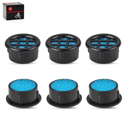 6x High Flow 1\ Air Box Filter Vents for ATV/UTV/Motorcycle Air Filter Cap