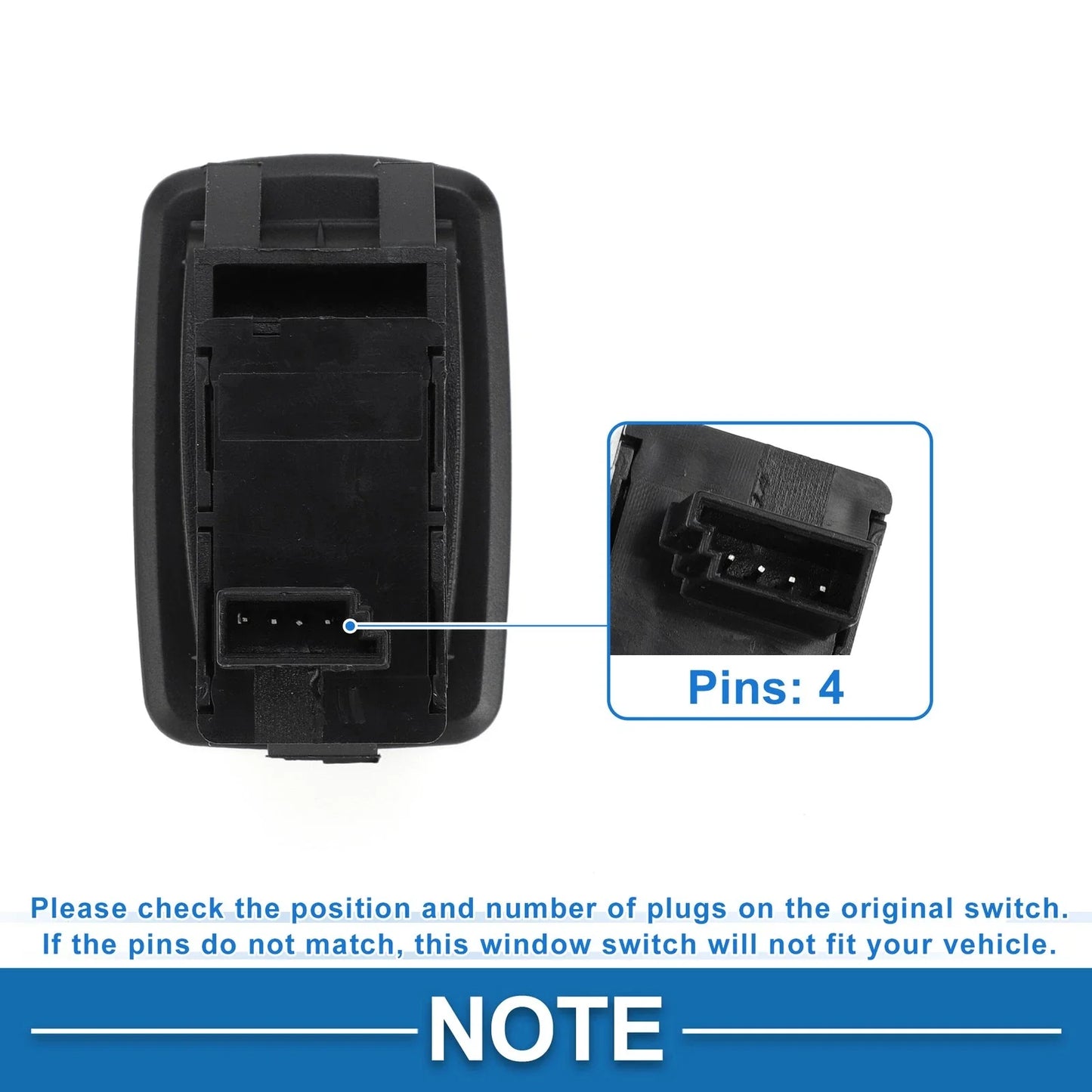 Passenger Side Power Window Switch for BMW 528i 535i xDrive M5