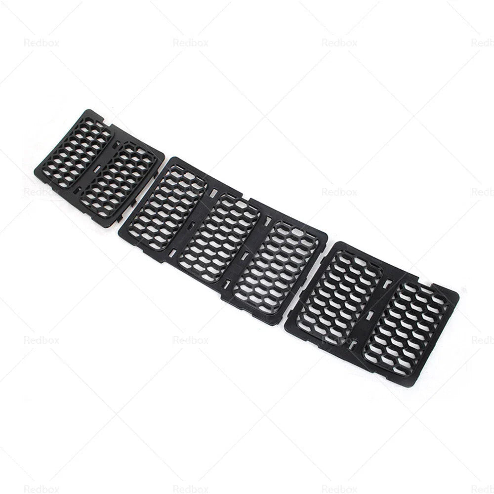 3x ABS Front Grille Mesh Insert for 14-16 Jeep Grand Cherokee
