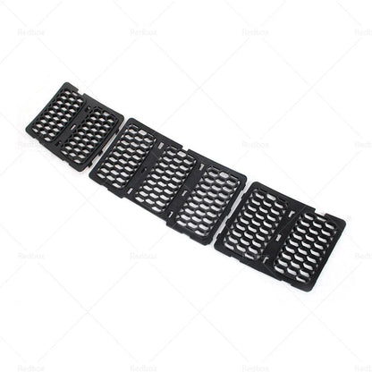 3x ABS Front Grille Mesh Insert for 14-16 Jeep Grand Cherokee