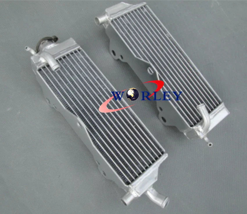 Aluminum Radiator & Red Silicone Hose for Honda CR500 CR500R (1989)