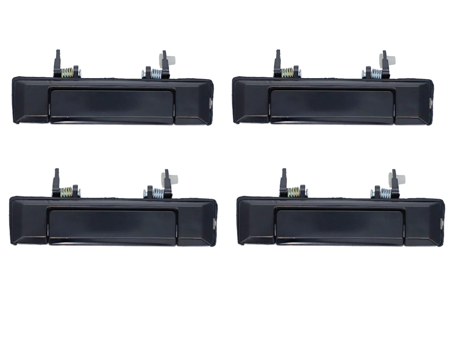 4pcs Smooth Black Outer Door Handle for Toyota Landcruiser 60-70 (1984–1990)
