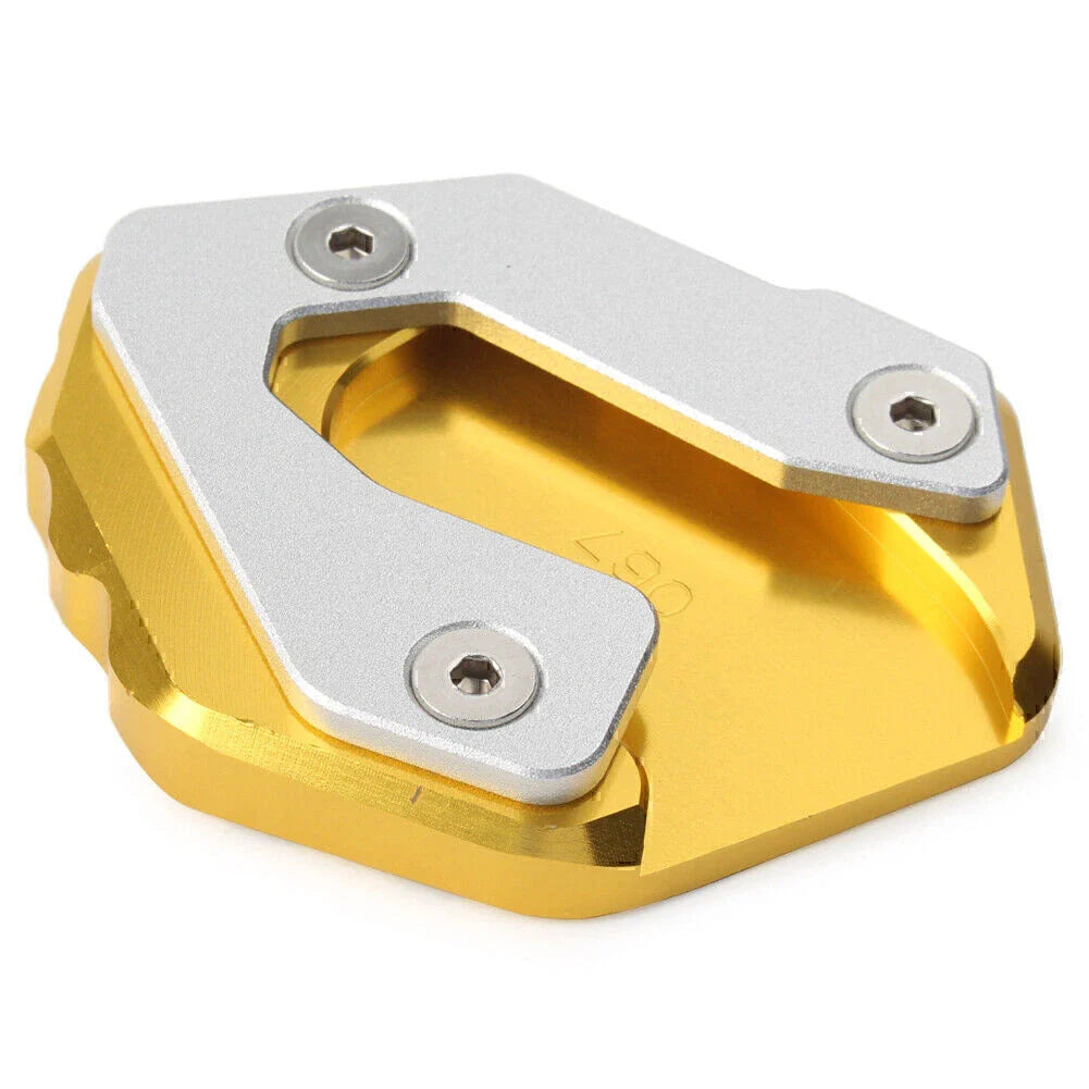 CNC Gold Side Kickstand Extension Plate for Yamaha MT-09 Tracer, XSR 900