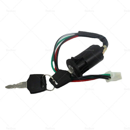 4 Wire Ignition Key Barrel Switch for ATV Quad 50cc 110cc 125cc 150cc