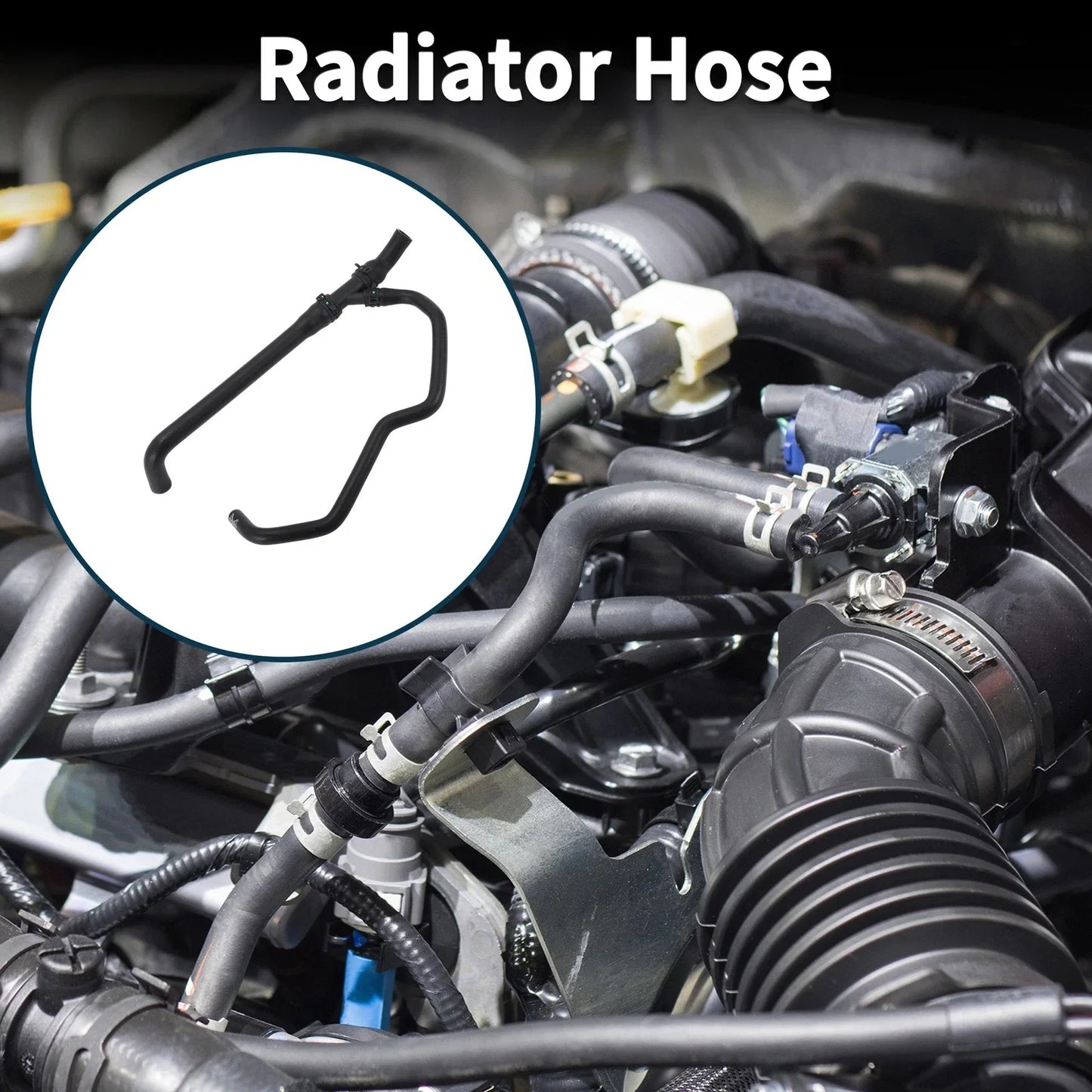 Radiator Hose for Porsche Panamera 2010-2012 Rubber Coolant Pipe