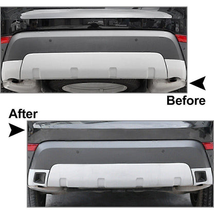 Black Tail Exhaust Covers for Land Rover Discovery (2017-2021)