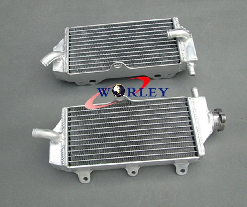 Aluminum Radiator + Green Hose for Kawasaki KX125 (2003-2008)
