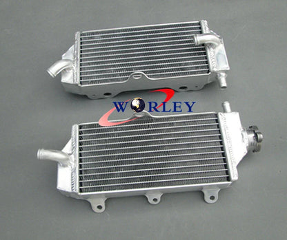 Aluminum Radiator + Green Hose for Kawasaki KX125 (2003-2008)