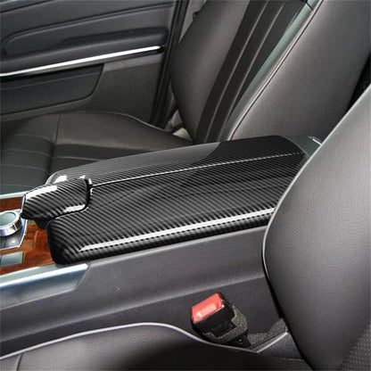 Carbon Fiber Console Armrest Box Cover Trim for Benz E Class W212 (2010-2015)
