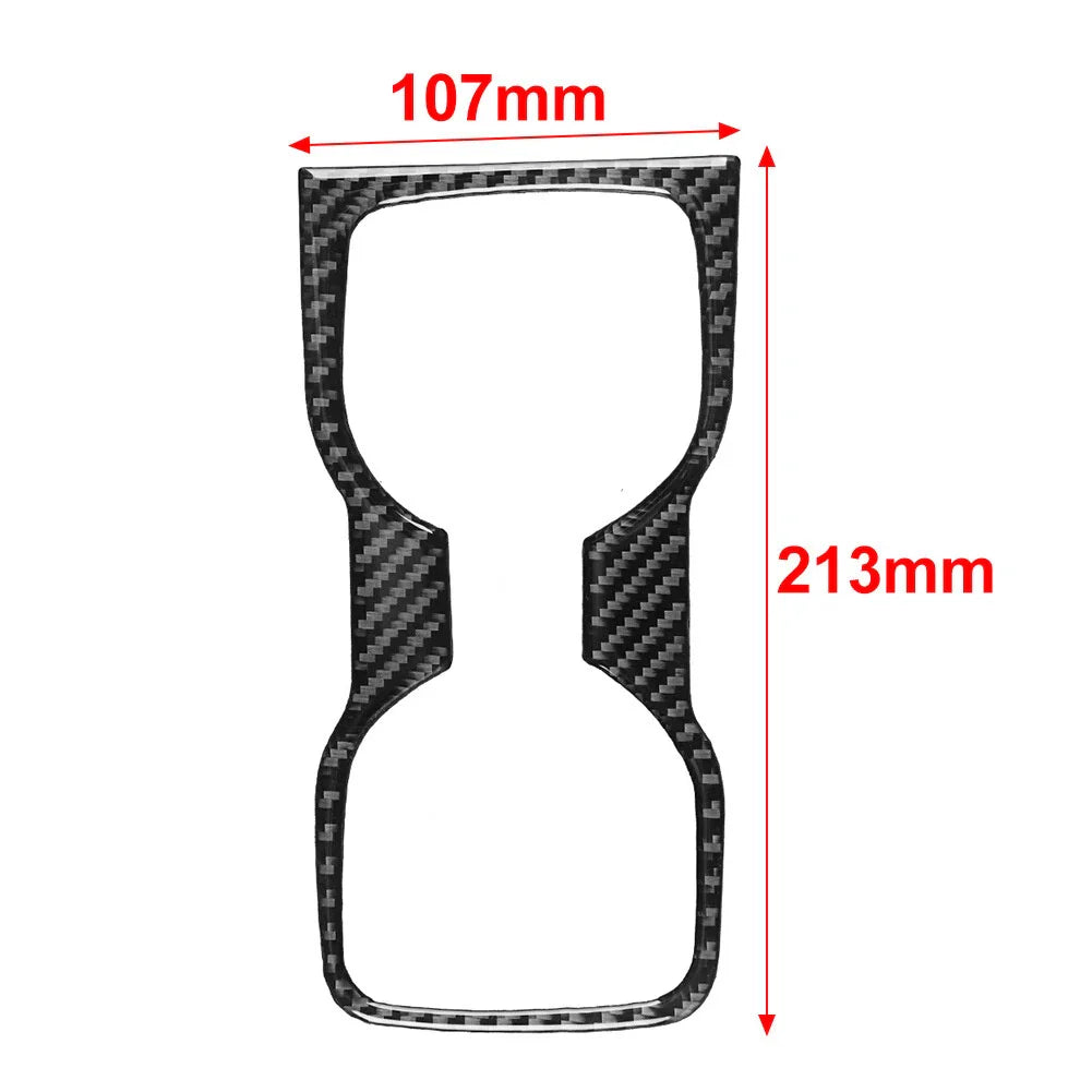 Carbon Fiber Cup Holder Cover Trim for Ford Ranger (2019-2022)