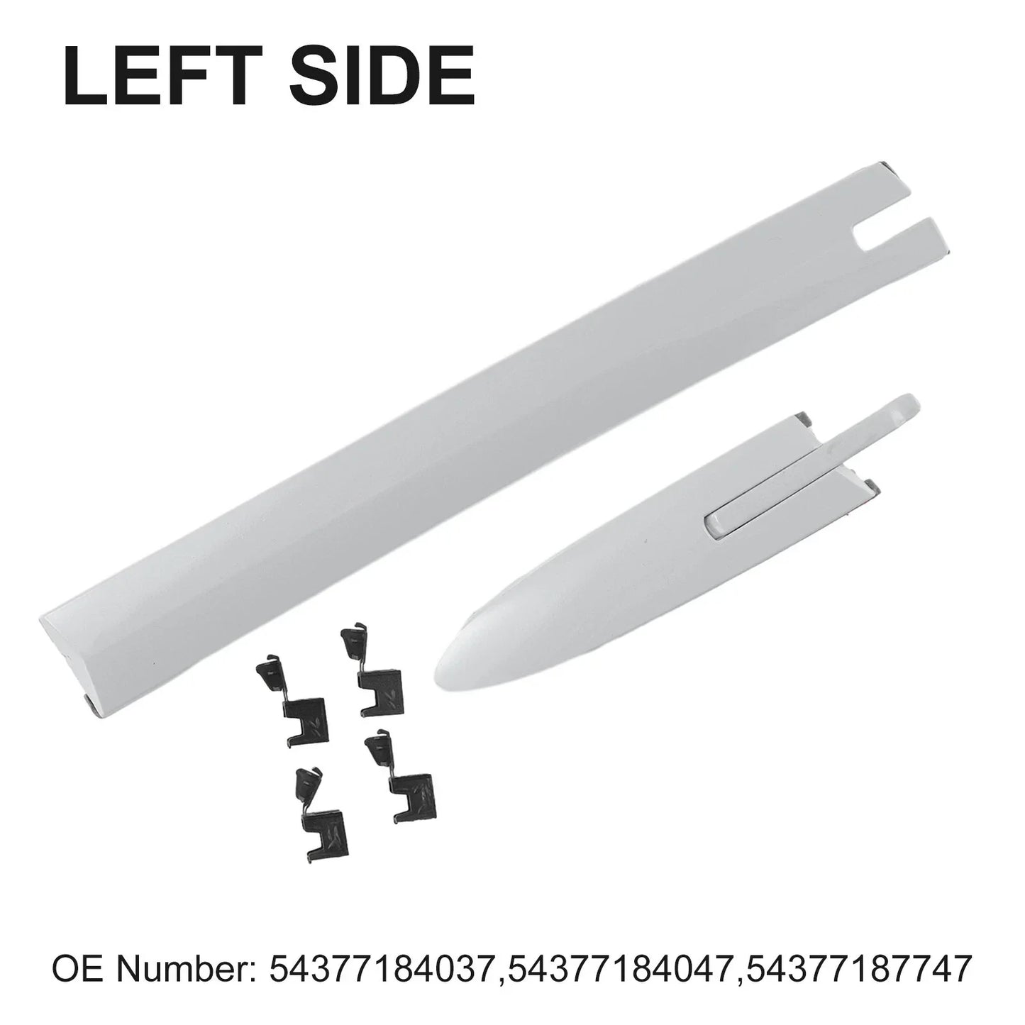 Left Roof Top Hinge Cover with Clips for Convertible