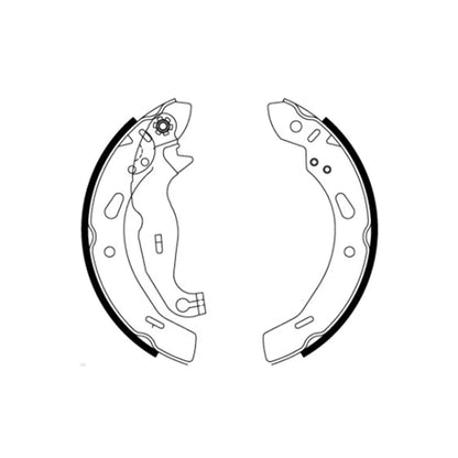Rear Brake Shoes Lining Set for Ford Fiesta (2009-2019)