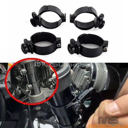 Front Fairing Windshield 48-55mm Fork Mount Clamp for Harley Dyna FXLR (2006-2023)