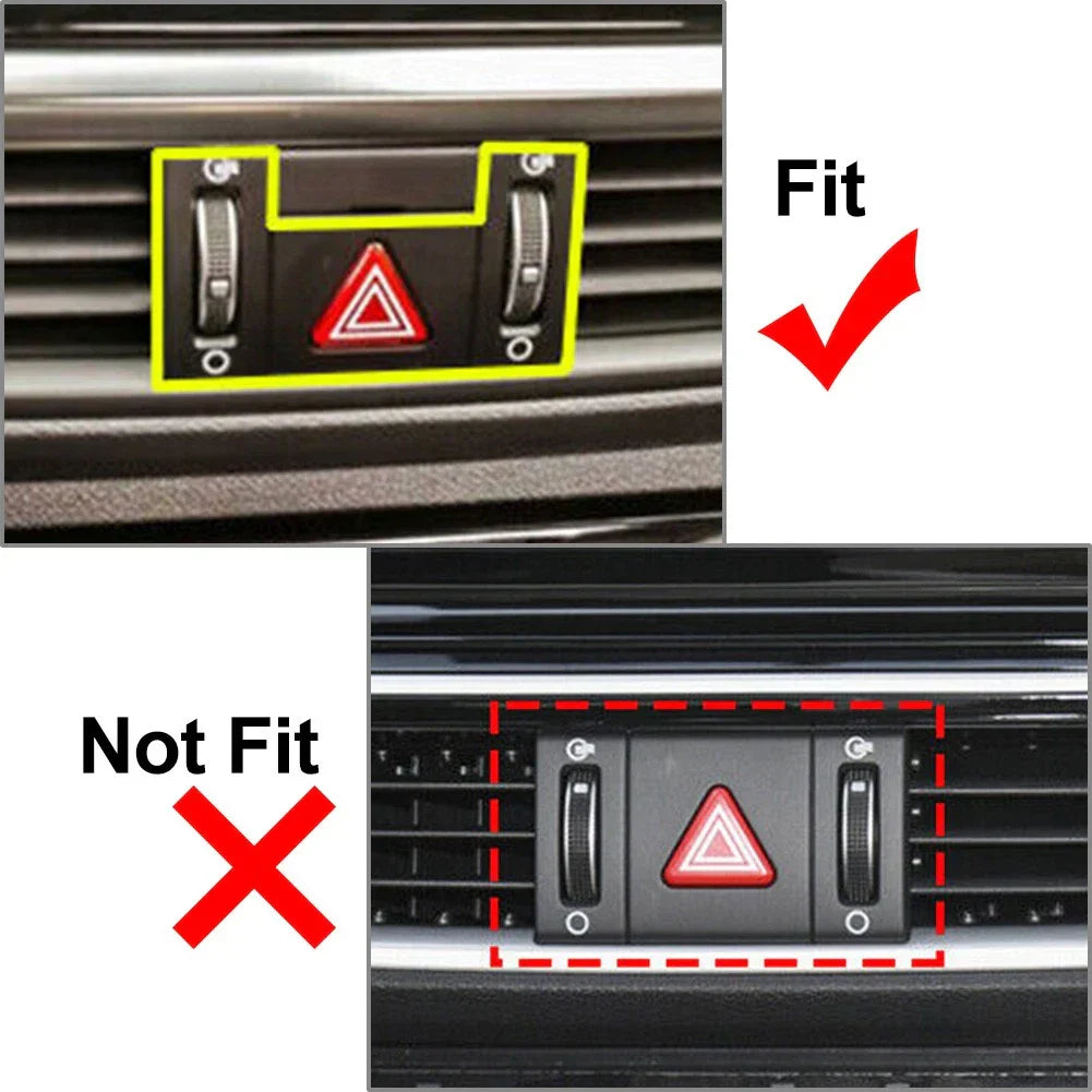 Carbon Fiber Mergency Light Button Frame Trim for Kia K3 Forte (2019-2021)