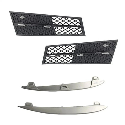 Front Lower Bumper Grille with Strips for 2010-2013 BMW 5 F10 F11 (2010-2013)