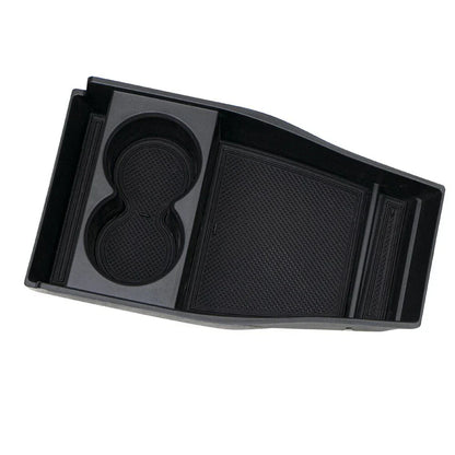 1x Front Center Console Storage-Box ABS-Black Organizer Tray for Hyundai