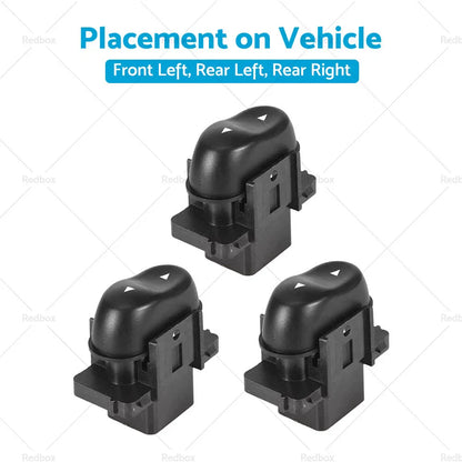 3 x Window Switch for Ford Fairlane Fairmont AU (1998-2002)