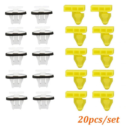 2 x White Clips for Nissan Juke & X-Trail