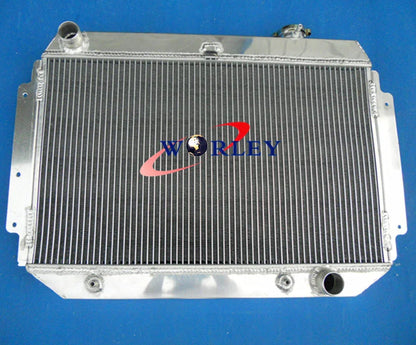 3 Row Aluminum Radiator + Fan for Holden HG HT HK HQ HJ HX HZ Chevy V8 (1968-1980)