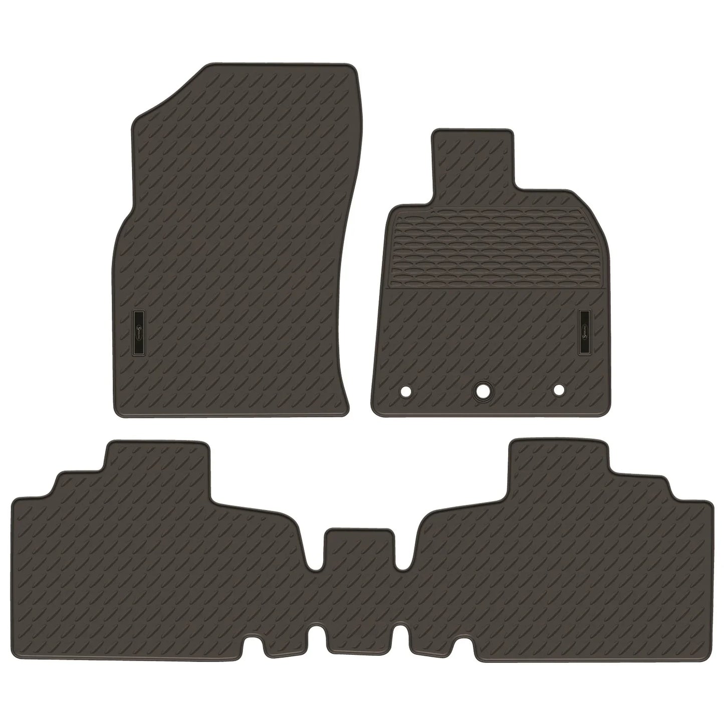2 x Front & Rear Rubber Floor Mats for Camry ASV70 AXVH70 AXVH71 GSV70