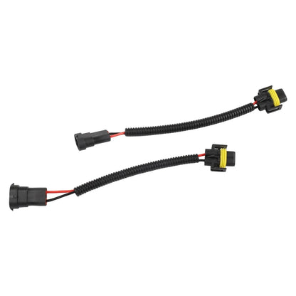 2 x Adapter Wiring Harness Plugs Prewired M/F H11 H8 H9