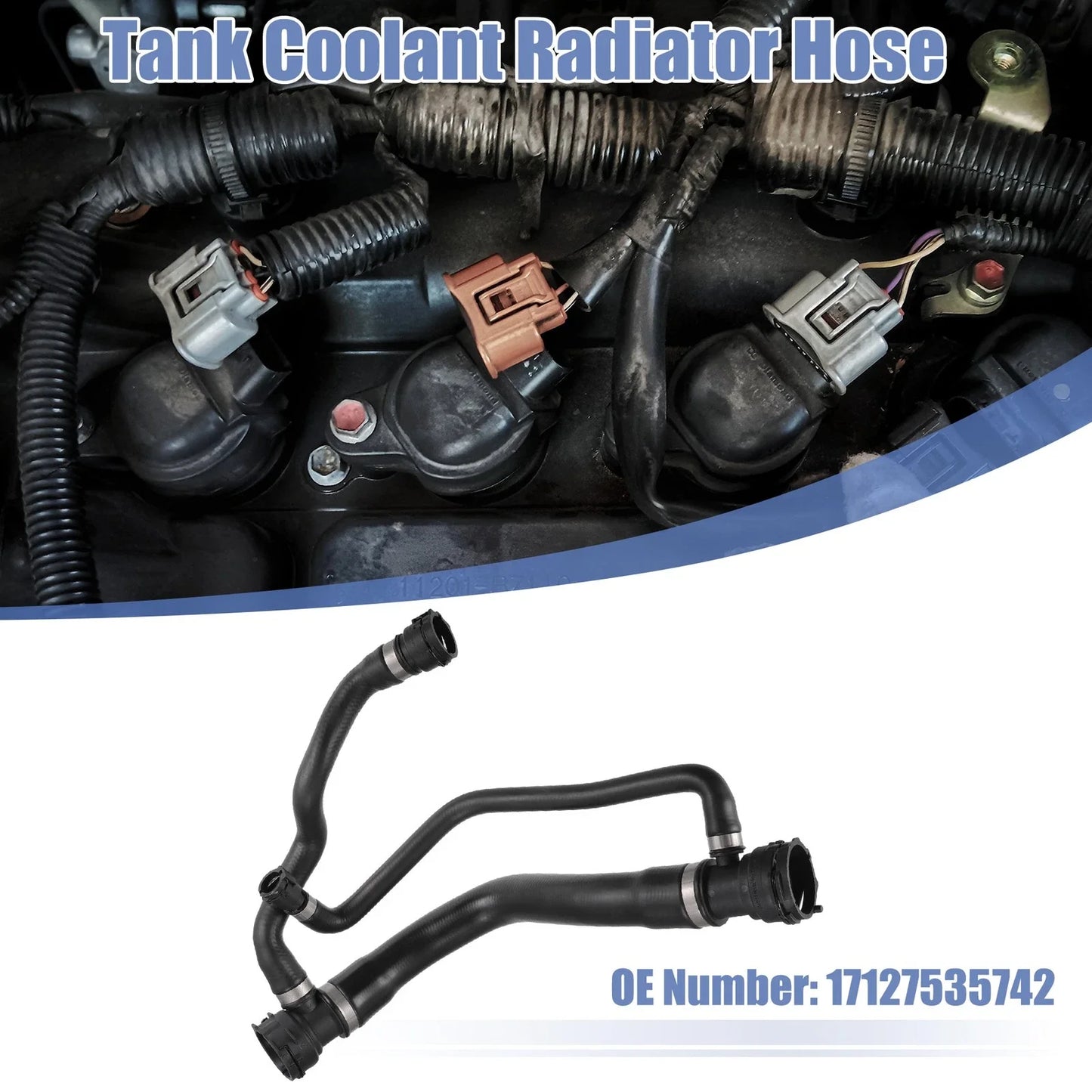 Heater Hose Radiator Tank Pipe for BMW 750i 750Li 4.8L (2006-2008)