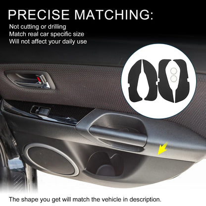 Car Door Leather Anti Kick Pad Sticker for Mercedes-Benz E Class (2016)