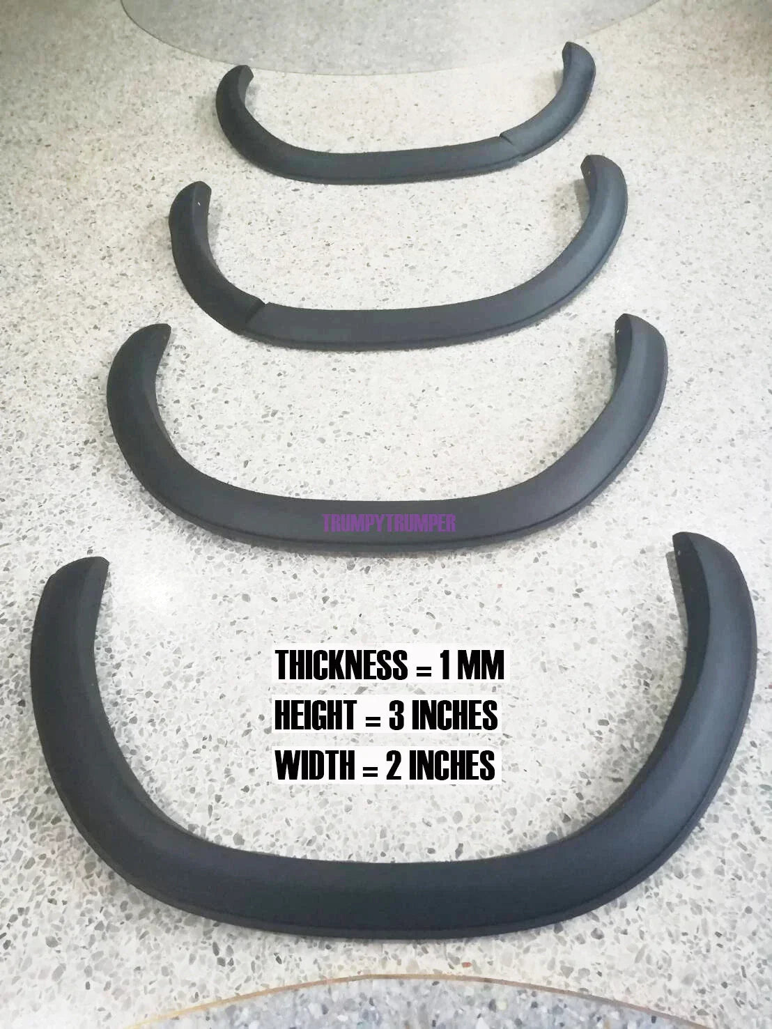 3" Slim Fender Flares for Toyota Hilux Widebody SR SR5 Workmate (2018-2020)