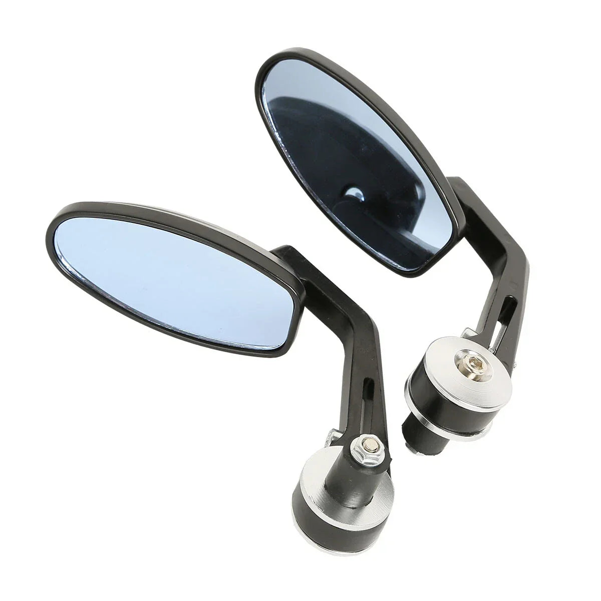 7/8" Handlebar Bar End Rearview Mirrors for Honda Street Bike Chopper