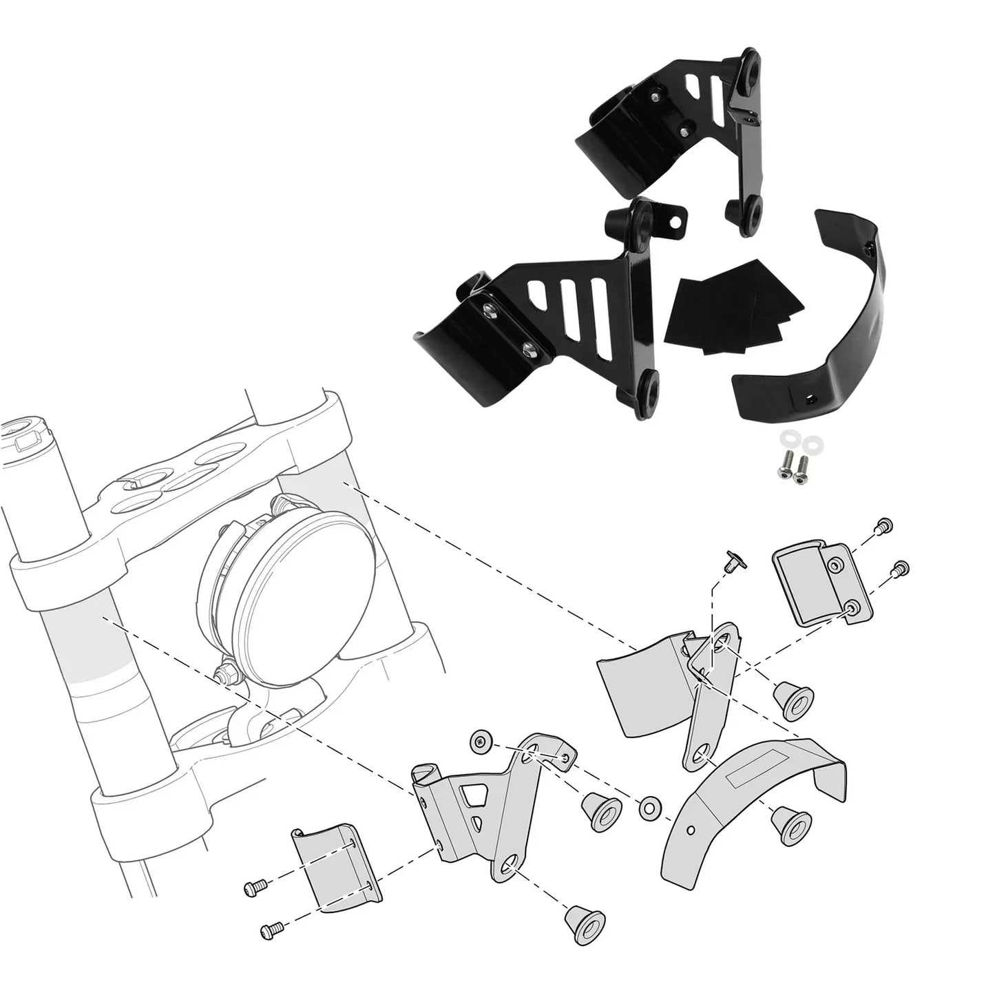 Fairings Windshield Bracket for Harley Softail FXST (2018-2025)