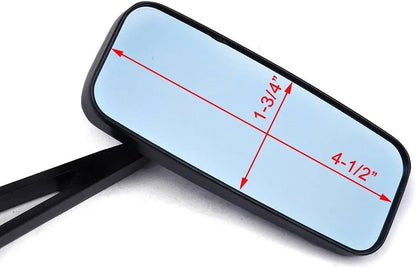 Black M8/M10 Motorcycle Mirrors for Chopper Cruiser Bobber Cafe Racer