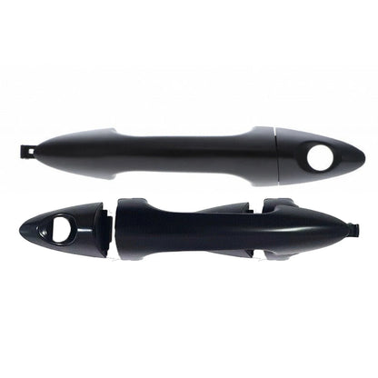Door Handle Outer 2 x Black LH W/ Keyhole + RH for Hyundai Accent (2011–2019)