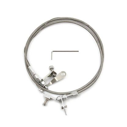 Stainless Steel Braided Kick Down Cable for Ford C6 Transmission (1966-1996)