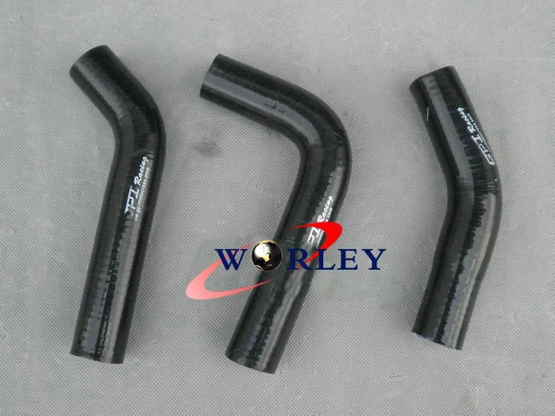 BLACK Silicone Radiator Hose Kit for YAMAHA RD250 RD350 (1973-1983)