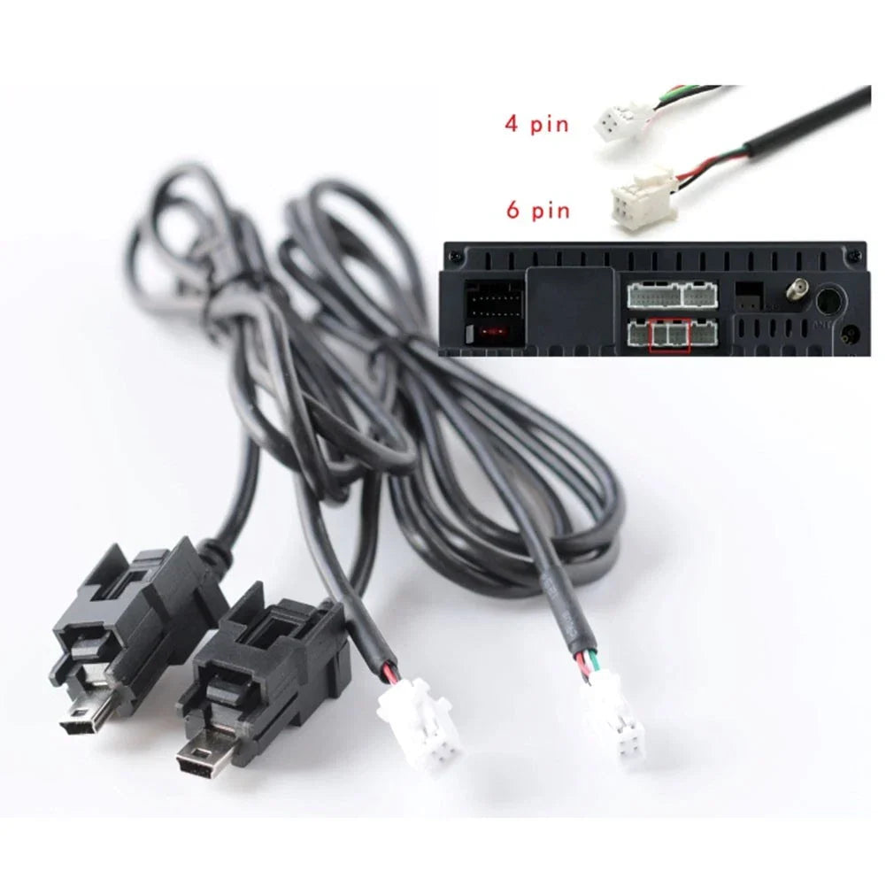 4 Pin 6 Pin USB Adapter Cable for Android Radio USB Socket Main Unit
