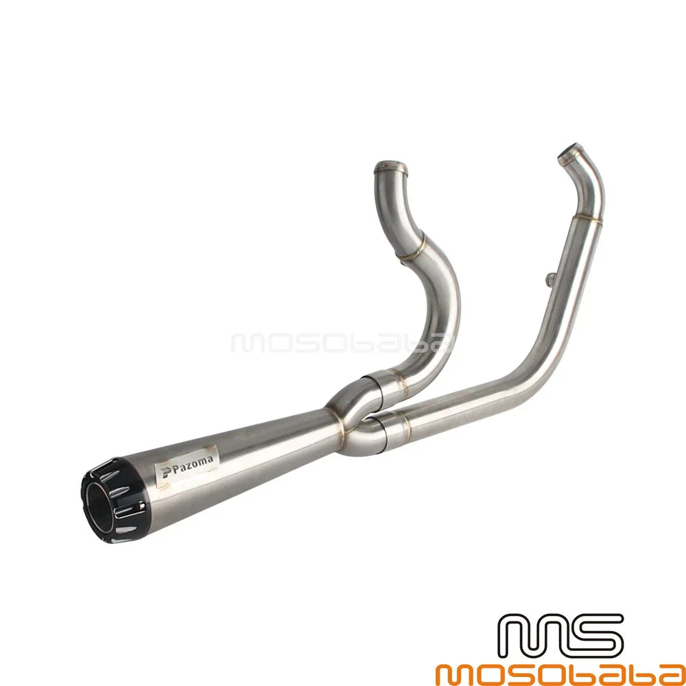 Exhaust Pipe System 2 Into 1 for Harley Softail Low Rider EI Diablo (2018-2023)