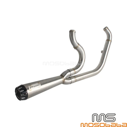 Exhaust Pipe System 2 Into 1 for Harley Softail Low Rider EI Diablo (2018-2023)