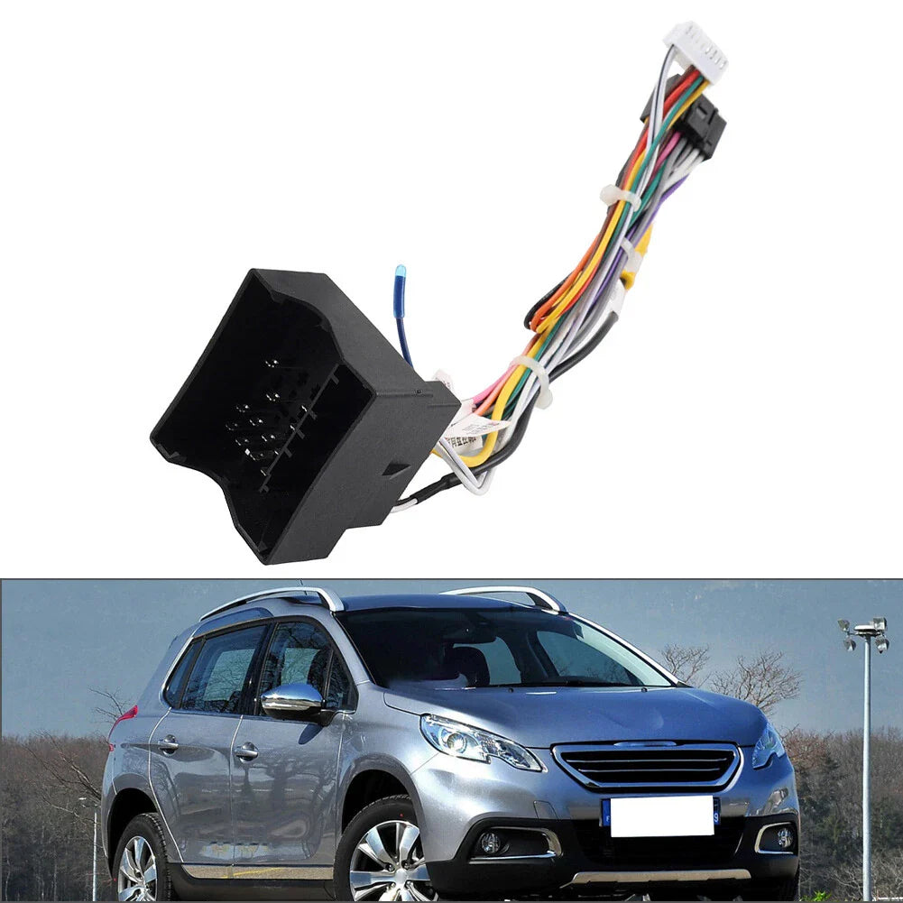 Radio Stereo Power Harness Cable for Citroen C3 C4 C5, Peugeot 3008 (2002-2023)
