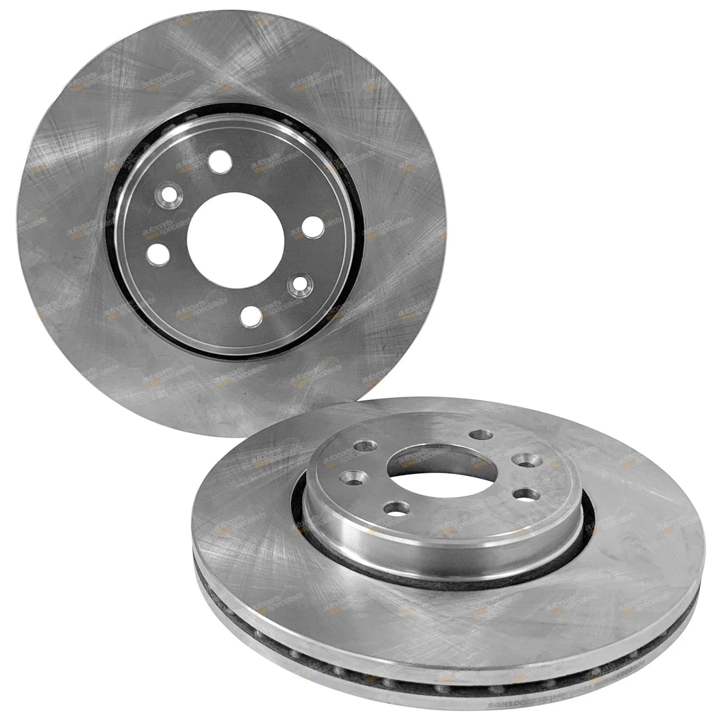 LH+RH Front Disc Brake Rotors Pair for Ford Festiva Laser (1987 - 2002)